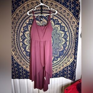 HALARA Mauve High Low Dress Includes bike shorts!!!
